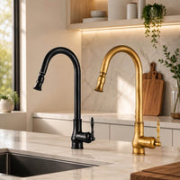 Antique Brass Kitchen Mixer Tap | Brassora