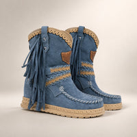 Boho Fringe Cowgirl Boots | Fringewest