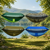 Camping Hammock with Mosquito Net & Sun Shade | CanopyLoom