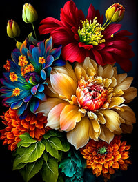 Classic Flowers Diamond Painting