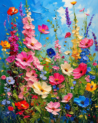 Colorful Flower Meadow Diamond Painting