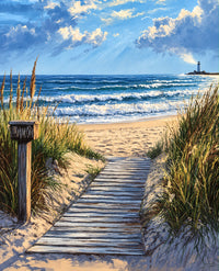 Dune Path to the Ocean Diamond Painting