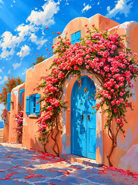 Fairy Gate with Flowers Diamond Painting