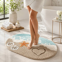 Quick Dry Coastal Bathroom Mat | ShoreWick