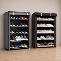 Shoe Rack with Dustproof Cover | SnapShelter