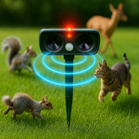 Solar Ultrasonic Animal Repeller | Motion Sensor Pest Deterrent | Solivanta