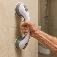 Suction Shower Grab Bar | Bathroom Safety Handle for Seniors | Shower Support Rail | AquaStance