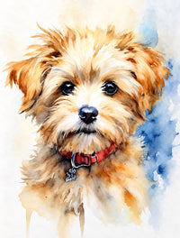 Watercolor Dog Diamond Painting