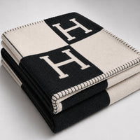 Wool & Cashmere Plaid Throw Blanket | Cashmereve
